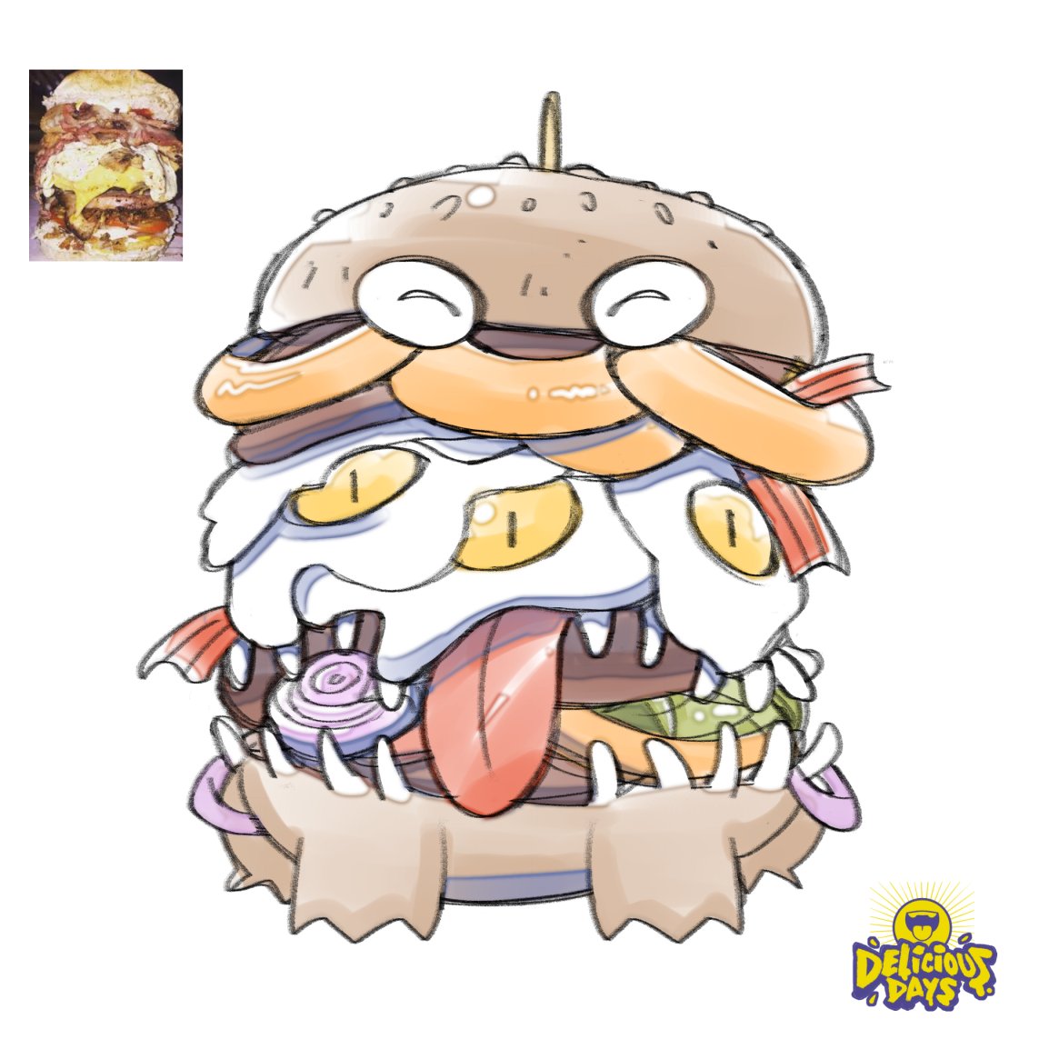 rakun01_'s tweet photo. Hi everyone I'm continuing my personal project Delicious Days, just a reminder of the first 4 Hamburger monsters.
Name: Frambergs
1-Cheese Framberg
2-Bacon Framberg
3-Mecha Frambeg
4-Cerberus Framberg
#deliciousdays #monsters #frambergs #hamburguers #rakun01 #chardesign https://t.co/GgjKFxtE8a