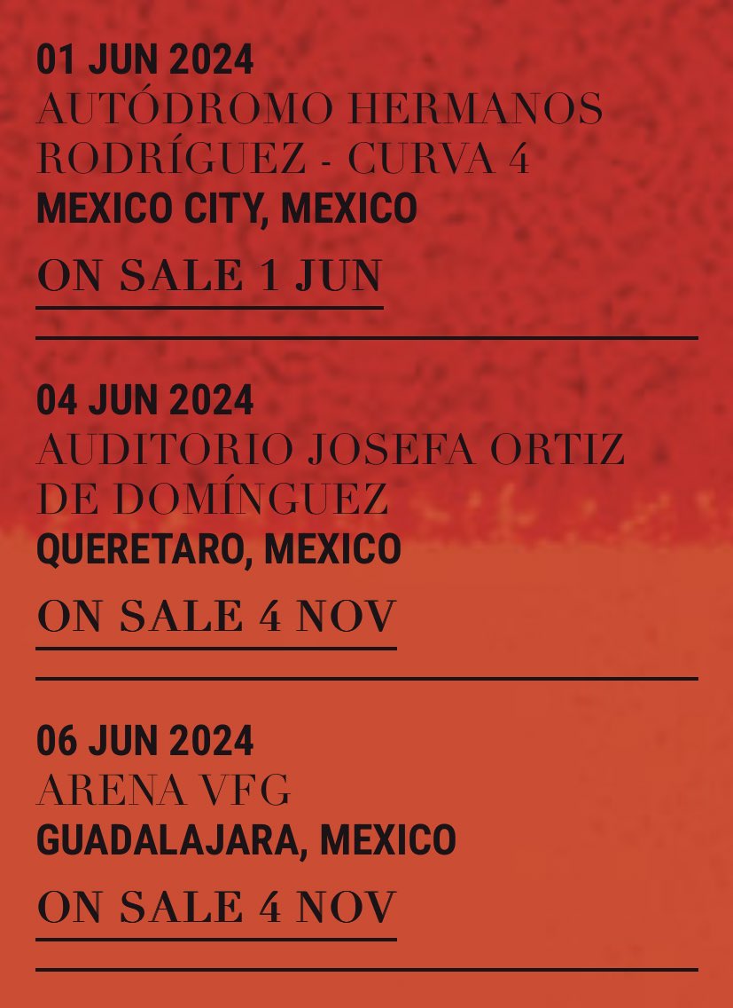 LTMexicoTour's tweet photo. 📣| Louis Tomlinson regresa a nuestro país con 3 fechas
1 JUNIO – CDMX
4 JUNIO - QUERETARO
6 JUNIO – GDL https://t.co/vuXlXBnzOA