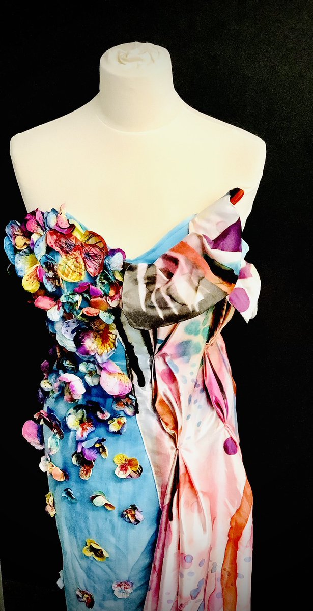 We’re back after half term with T for Art Textiles and this beautiful, colourful floral themed dress from the archives. 
#textileart #gcseart #alevelart <a href="/TalbotHeathSch/">Talbot Heath School</a>