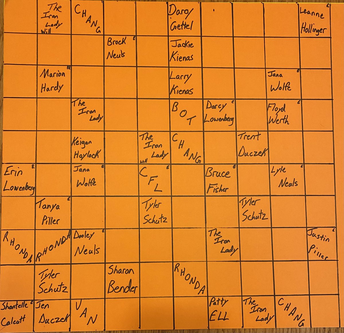 Who wants a score square? $20 per, prizes drawn after 1st, 2nd and final score. Contact Dale Hardy or Nathan Bender if you want one!