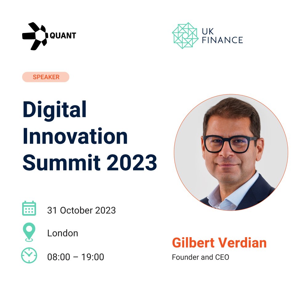 Quant (@quant_network) on Twitter photo Our team will be at <a href="/UKFtweets/">UK Finance</a>’s #UKFinanceDIS tomorrow.
If you’re coming, look out for our stand and don’t miss <a href="/gverdian/">Gilbert Verdian</a> live on stage at 14:05, talking with
<a href="/Citi/">Citi</a>, <a href="/BIS_org/">Bank for International Settlements</a>, and the <a href="/bankofengland/">Bank of England</a> about the #DigitalPound.
Learn more: quant.network/news/quant-joi… Our team will be at <a href="/UKFtweets/">UK Finance</a>’s #UKFinanceDIS tomorrow.
If you’re coming, look out for our stand and don’t miss <a href="/gverdian/">Gilbert Verdian</a> live on stage at 14:05, talking with
<a href="/Citi/">Citi</a>, <a href="/BIS_org/">Bank for International Settlements</a>, and the <a href="/bankofengland/">Bank of England</a> about the #DigitalPound.
Learn more: quant.network/news/quant-joi…