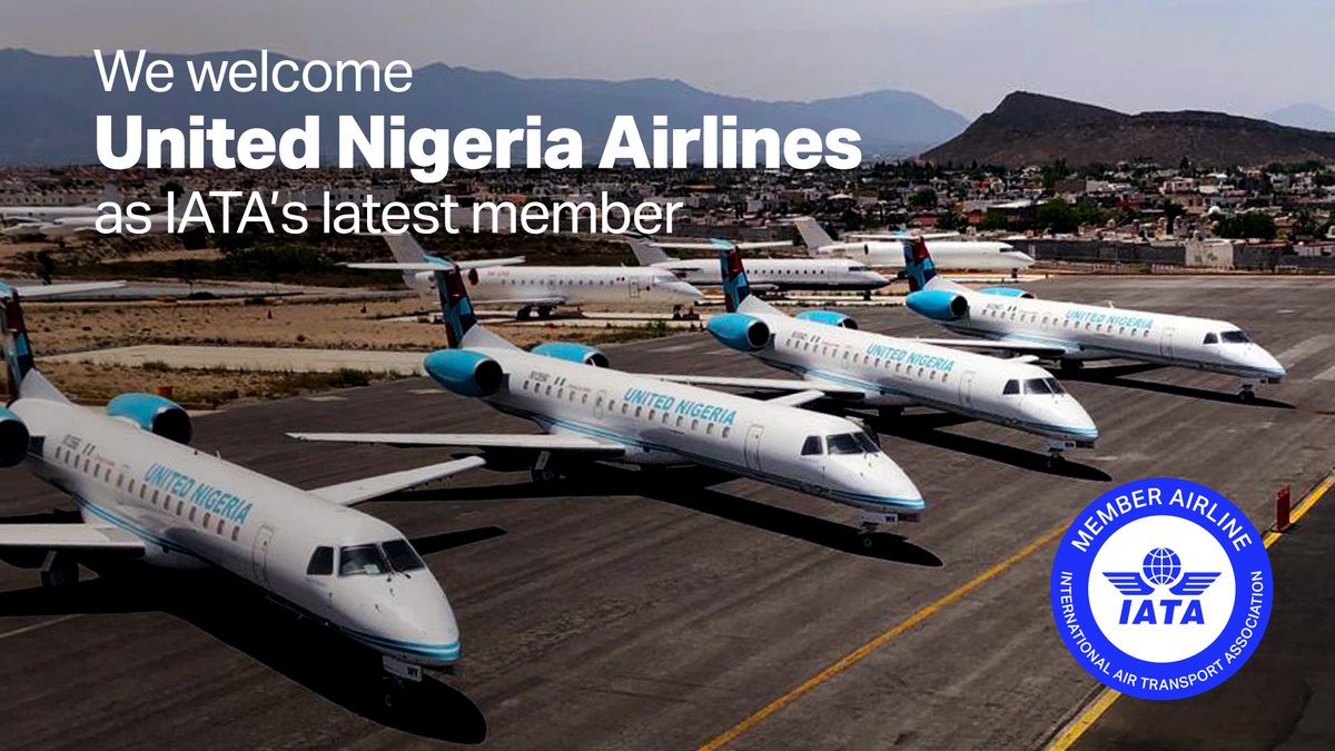 Welcome 👋 @flyunitedng to IATA's #airlinemembership! Headquartered in Enugu 🇳🇬, it connects domestic routes from ENU & LOS airports, with a further business office in Abuja. 
 
Find more on IATA's #airline members ⤵️ 
bit.ly/3FqMjCi
