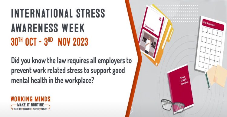 It is International Stress Awareness Week: employers have a legal responsibility to manage workplace stress.

hse.gov.uk/stress/index.h…

#workright #workingminds #stress #ISAW #InternationalStressAwarenessWeek #StressAwarenessWeek #ISAWUK