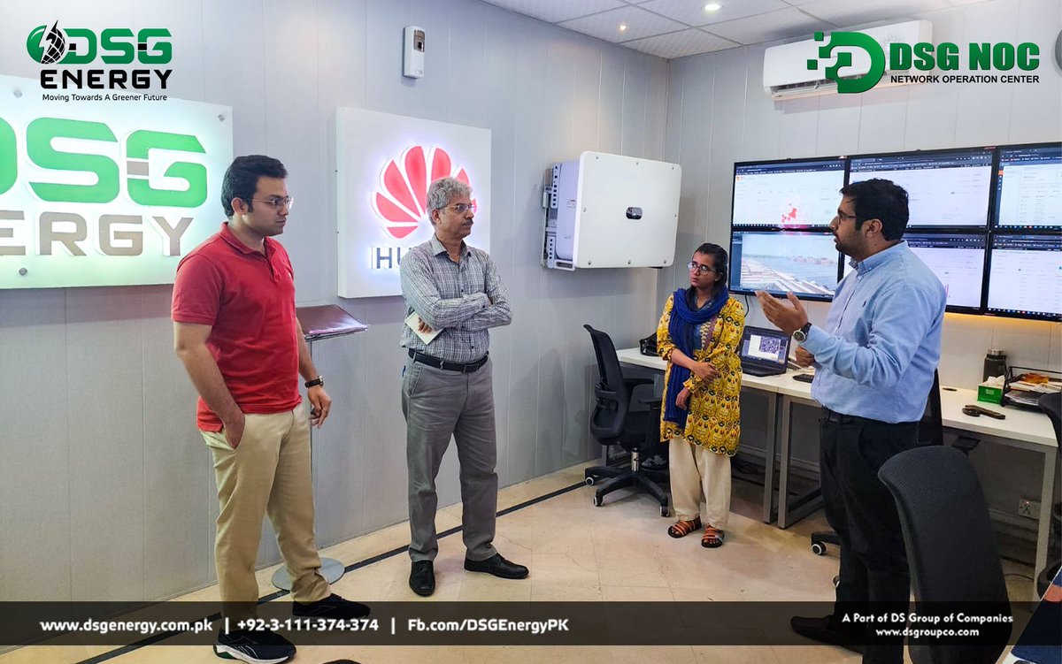 dsgenergypk's tweet image. Renowned journalist Mr. Amin Hafiz paid a visit to the DSG Energy Network Operations Center (NOC) and commended our cutting-edge monitoring system.

03111374374 | dsgenergy.com.pk
#Transparency #AdvancedMonitoring #ClientSatisfaction #SustainablePartnership #missiongreen