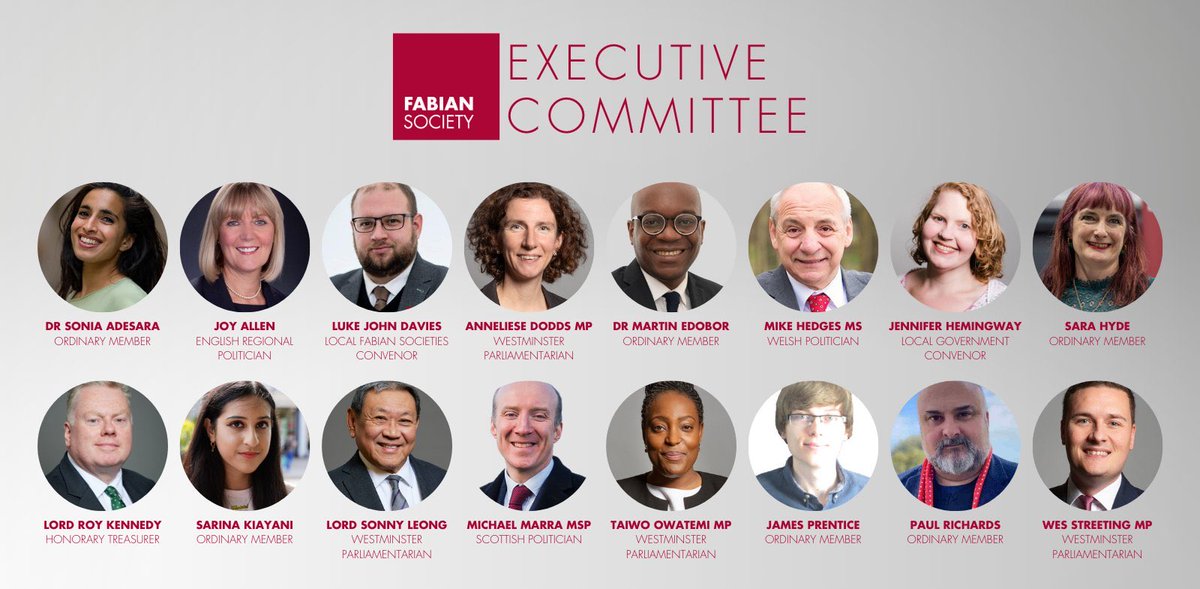 Delighted to have been elected onto the Fabian Society Executive From cost of living to climate change This is a critical time in UK politics Looking forward to working with the shadow cabinet And @thefabians members, developing transformative policies to rebuild our country