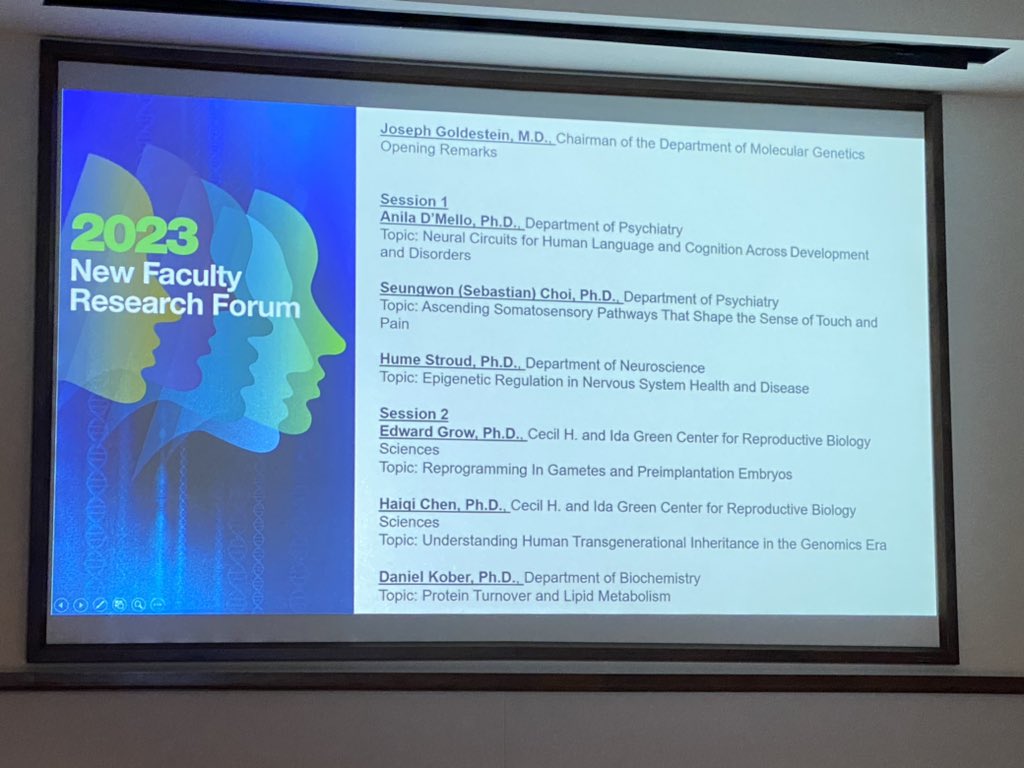 @UTSWNews is celebrating the New Faculty Research Forum— a platform to welcome and introduce recently appointed Assistant Professors to our scientific community. We have an exciting day ahead filled with great talks and science. #SpotlightUTSW