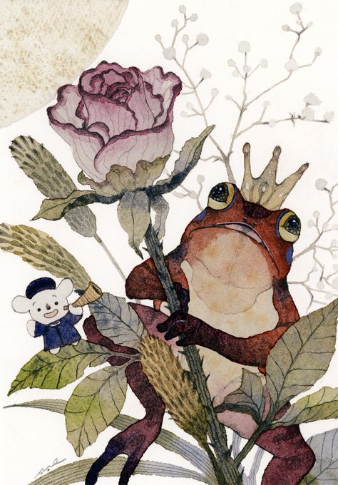 「frog painting (medium)」 illustration images(Latest)