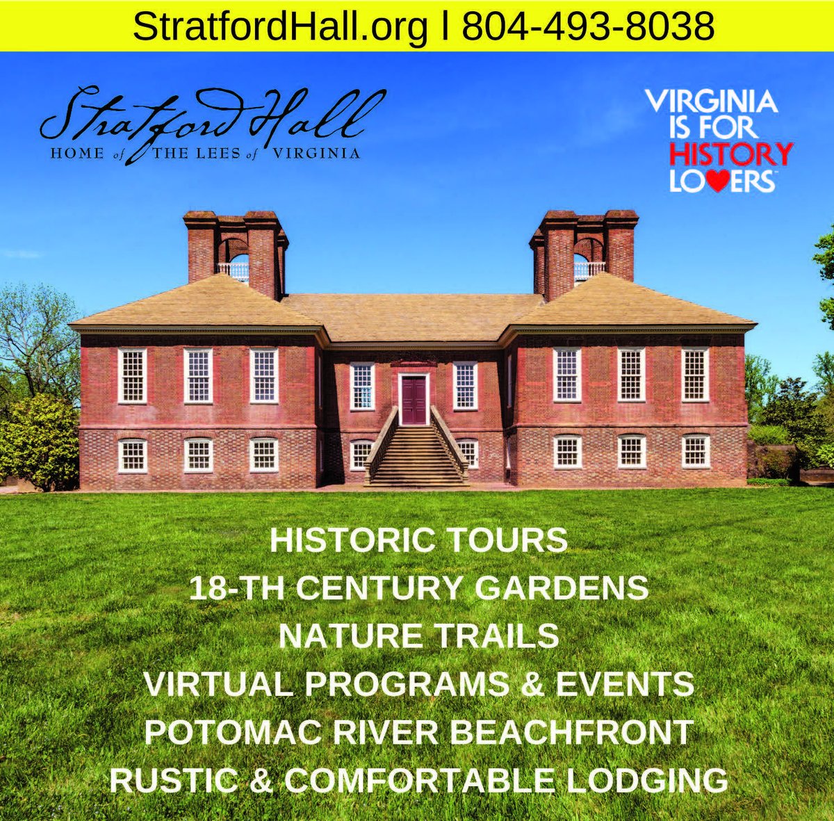 LivePlayDo's tweet image. Stratford Hall in Northern Neck, VA is a great visit that goes beyond a typical historical attraction. Check them out at stratfordhall.org