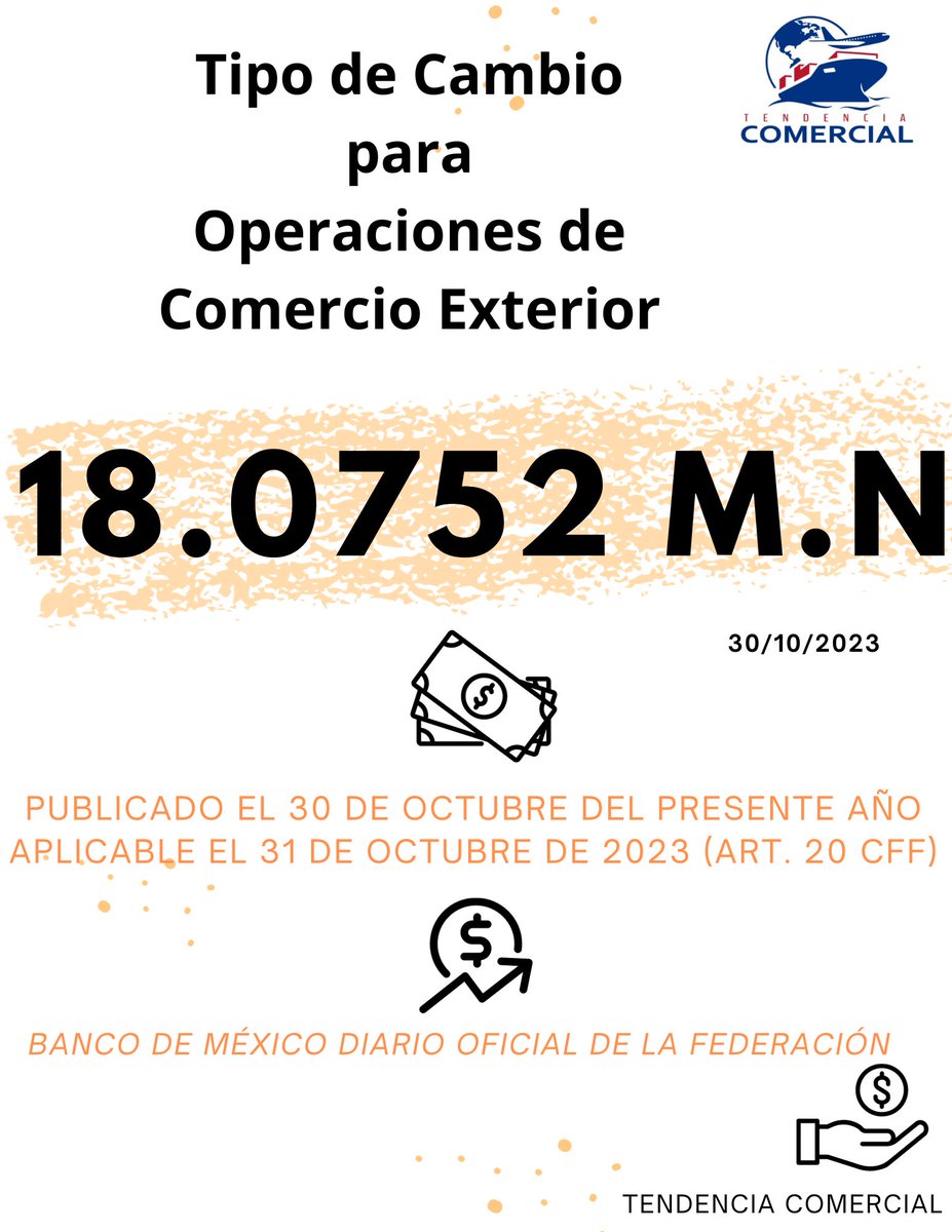 #TipodeCambio #Dolar #BancodeMéxico #Octubre #TendenciaComercial