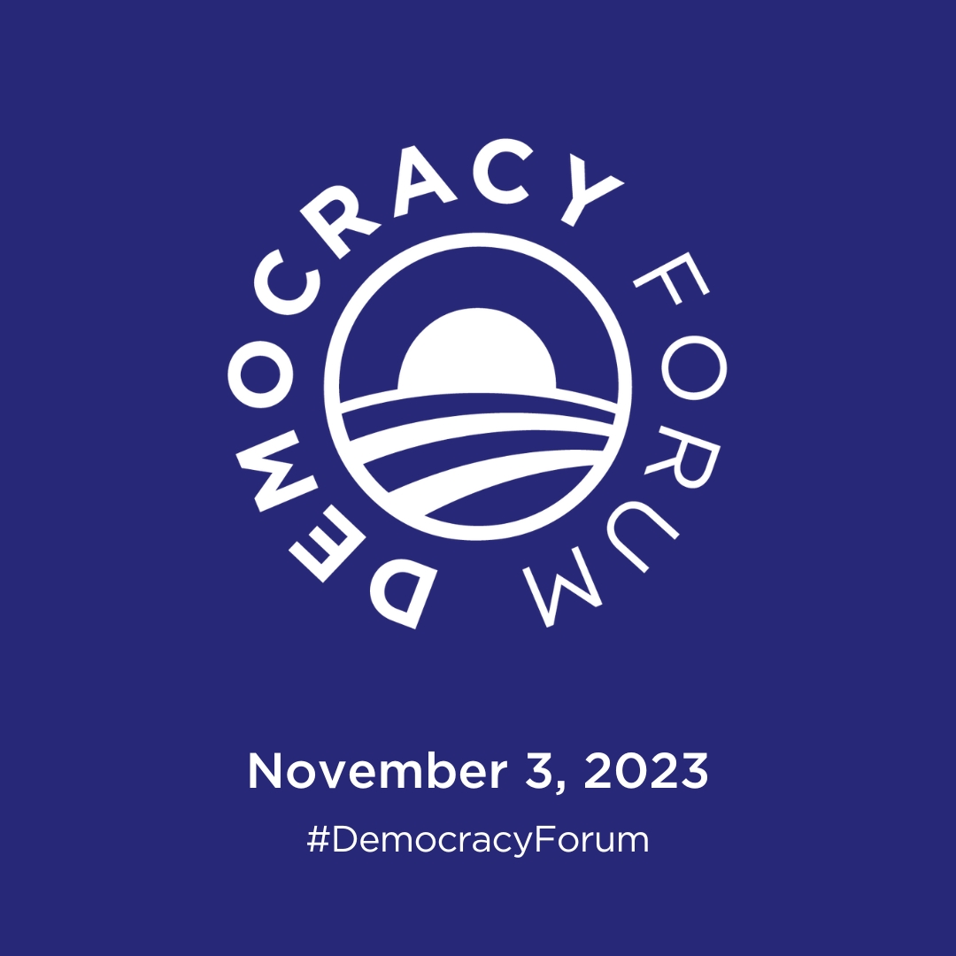 witnessorg's tweet photo. Excited to announce that WITNESS's @vazquezllorente will join @annaadeola, Hany Farid, @alondra &amp; @terahlyons on a panel about the future of #AI at the 2023 #DemocracyForum hosted by @ObamaFoundation in Chicago on Nov. 3.

Tune in this Friday: https://t.co/OJuOYEFkMt https://t.co/NIvPahdHwZ
