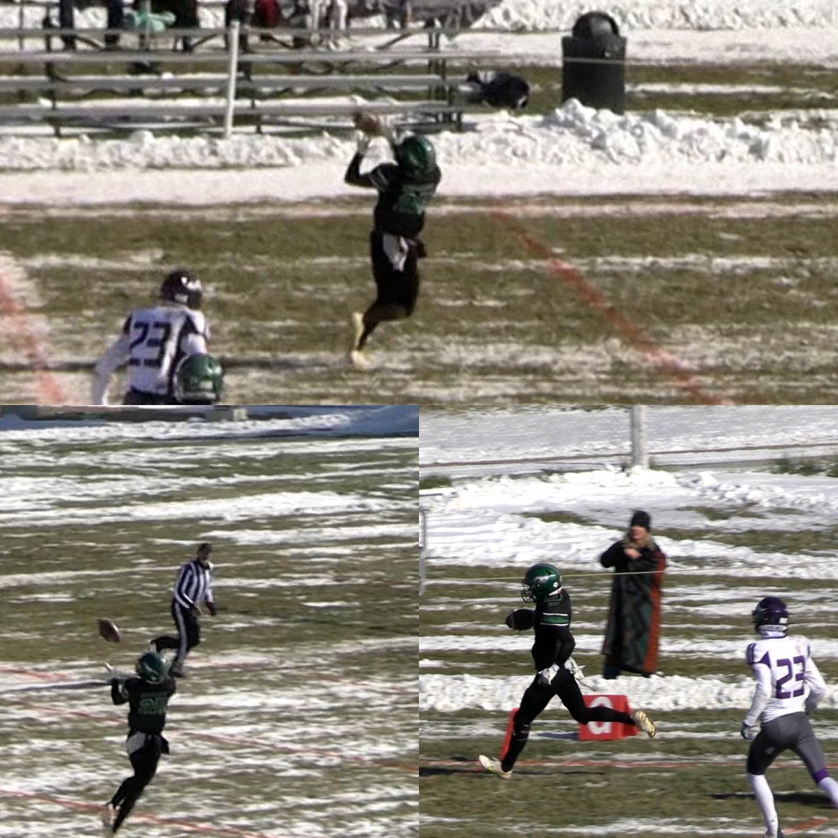 cole_kramer06's tweet photo. Great cold playoff win for Ennis 30-15.  4 receptions for 160 yards, 3 TDs. Woke up Sunday for some early morning hunting with my teammates. Great way to start the post season!  
@406mtsports @billingsgazette @LindsayRossmill 

Hudl: https://t.co/tDtUrkGmFH https://t.co/cMCeILJlpq