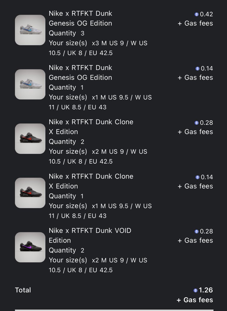 Don’t mind if I do!!! 
Forged my #RTFKT 👟’s