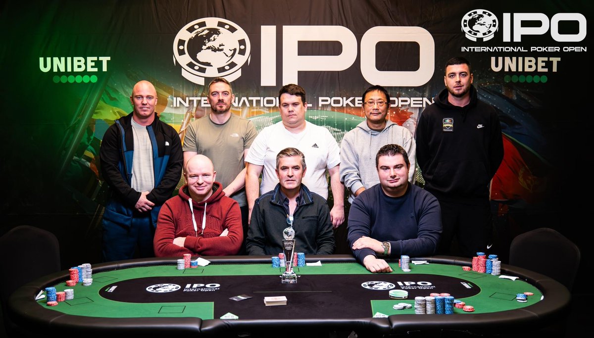 IPO2019's tweet image. ✅ IPO Dublin 2023 Main Event Final Table

1️⃣ 🇮🇪 ZHENG XUANYU 
2️⃣ 🇮🇪  MOORE BARRY 
3️⃣ 🇧🇪 STEVEN ROTHHEUT
4️⃣ 🇮🇪  O'NEIL RICHARD 
5️⃣ 🇮🇪  FARRELL DESMOND 
6️⃣ 🇮🇪  O'HERLIHY DANIEL 
7️⃣ 🇮🇪  WHEATLEY RAYMOND 
8️⃣ 🇮🇪  HARBINSON DARREN