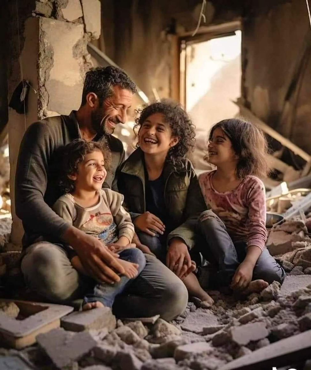 SayyedaKashish's tweet photo. These smiling faces in spite of severe suffering are a declaration of Israel's defeat.
#FreePalestine 
#IHateIsraiel https://t.co/XBCV5nCKzE