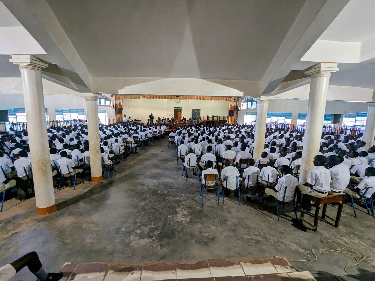 Today we have been privileged to be visited by Old Boy 1960, Prof. Alex Nganwa Baguma, 1960, who has encouraged the young lions that it's possible for them to make it. Prof Alex was also a teacher to our current Chairman Board of Governors, Prof. Charles Kwesiga