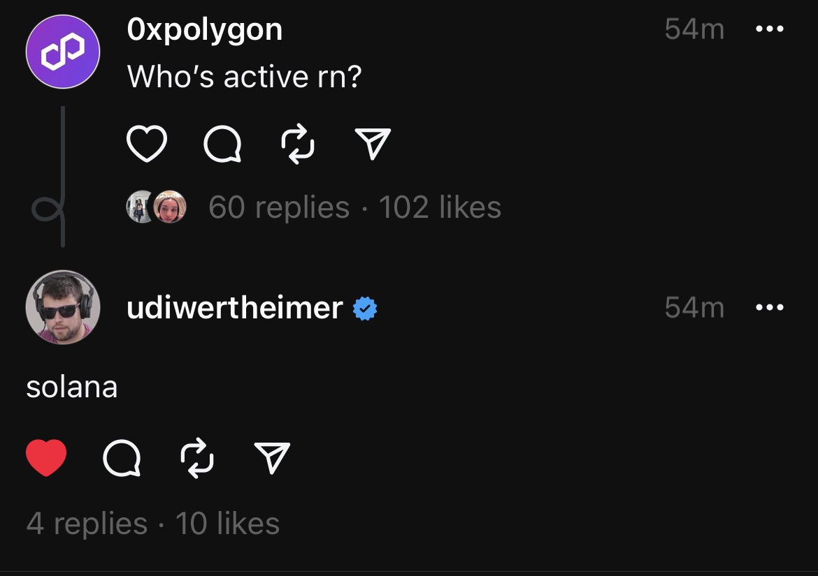 SOLANA

We are pumping so hard 

Polygon is crying rn 🤣