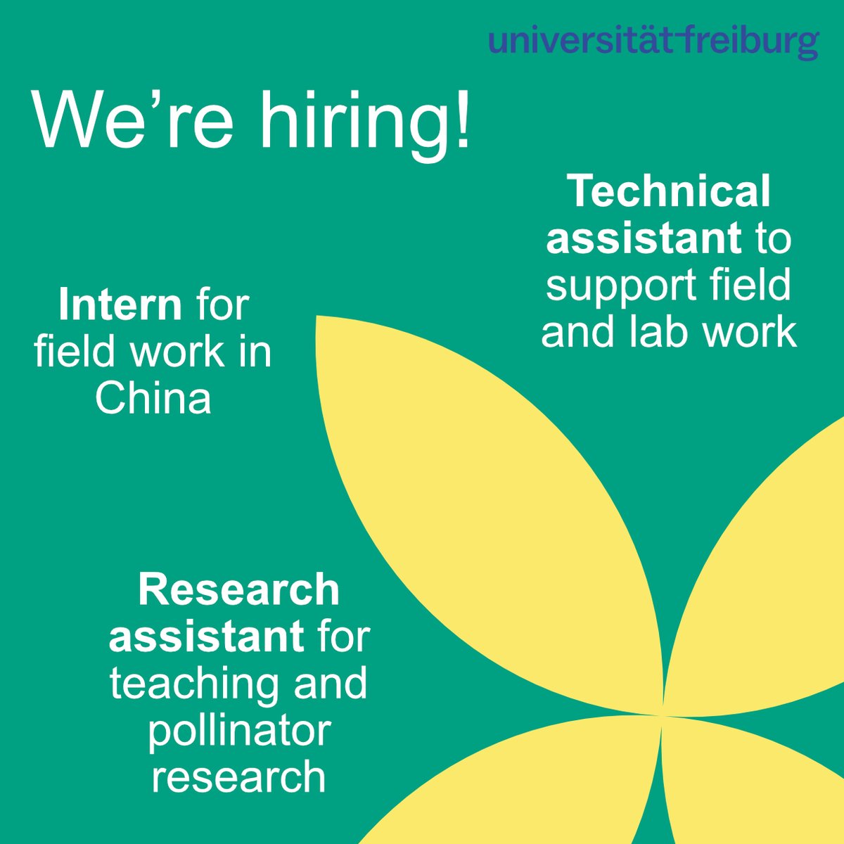 Alexandra-Maria Klein (@naturealexk) on Twitter photo 🚨‼️Join our team at the Chair of Nature Conservation and Landscape Ecology <a href="/UniFreiburg/">Universität Freiburg</a> 🌼🌳
🐝Technician
🐝Research assistant - teaching & research in the EU project <a href="/WildPoshProject/">WildPosh</a>
🐝Internship with field work in China for the DFG project <a href="/MultiTroph/">MultiTroph</a>
nature.uni-freiburg.de/Open%20Pos/Ope… 🚨‼️Join our team at the Chair of Nature Conservation and Landscape Ecology <a href="/UniFreiburg/">Universität Freiburg</a> 🌼🌳
🐝Technician
🐝Research assistant - teaching & research in the EU project <a href="/WildPoshProject/">WildPosh</a>
🐝Internship with field work in China for the DFG project <a href="/MultiTroph/">MultiTroph</a>
nature.uni-freiburg.de/Open%20Pos/Ope…