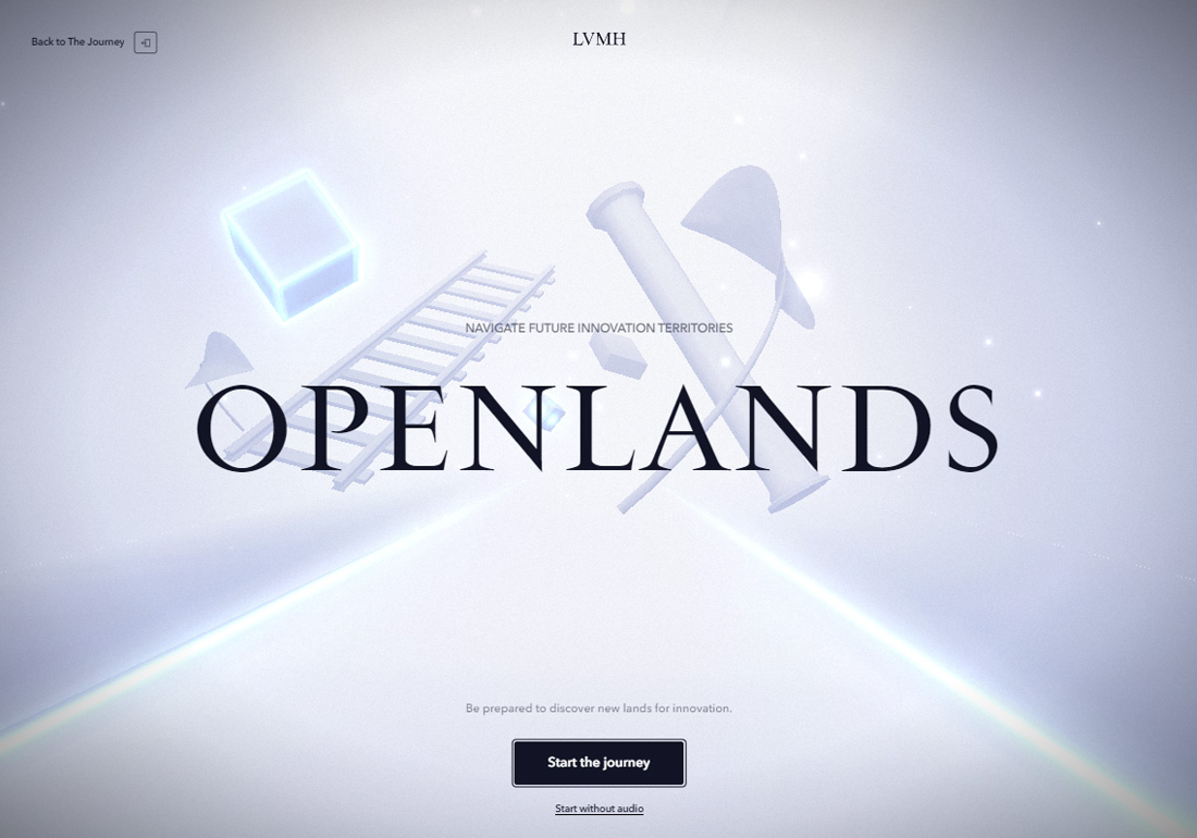 Site of the Day 31 Oct
LVMH Openlands
By: Cosmic Shelter, Paul Soulhiard
csswinner.com/details/lvmh-o…