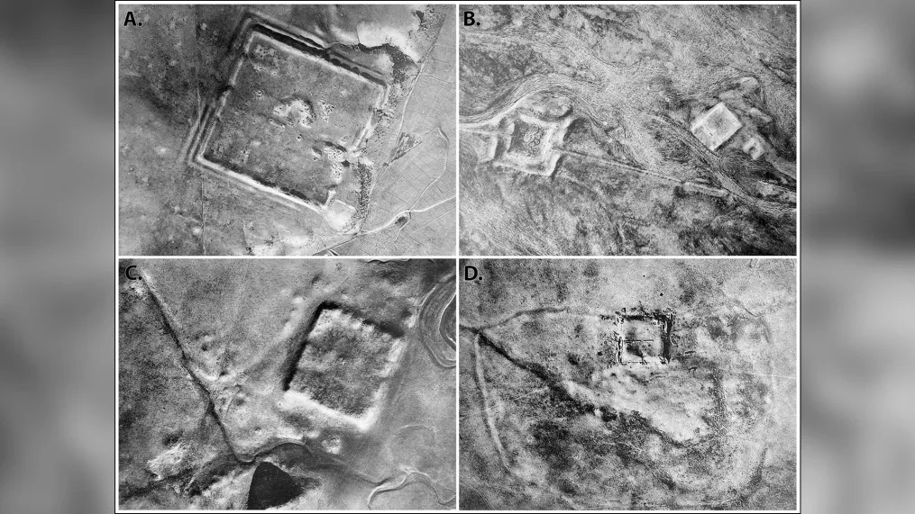 sysblok's tweet image. США рассекретили кучу спутниковых фото Ирака и Сирии времен Холодной войны, а там — сотни римских фортов! Причем с современных спутников крепости уже не видно, т.к. распахали/занесло песком. Пишут, что расположение фортов поломало историкам Древнего Рима их научные концепции...