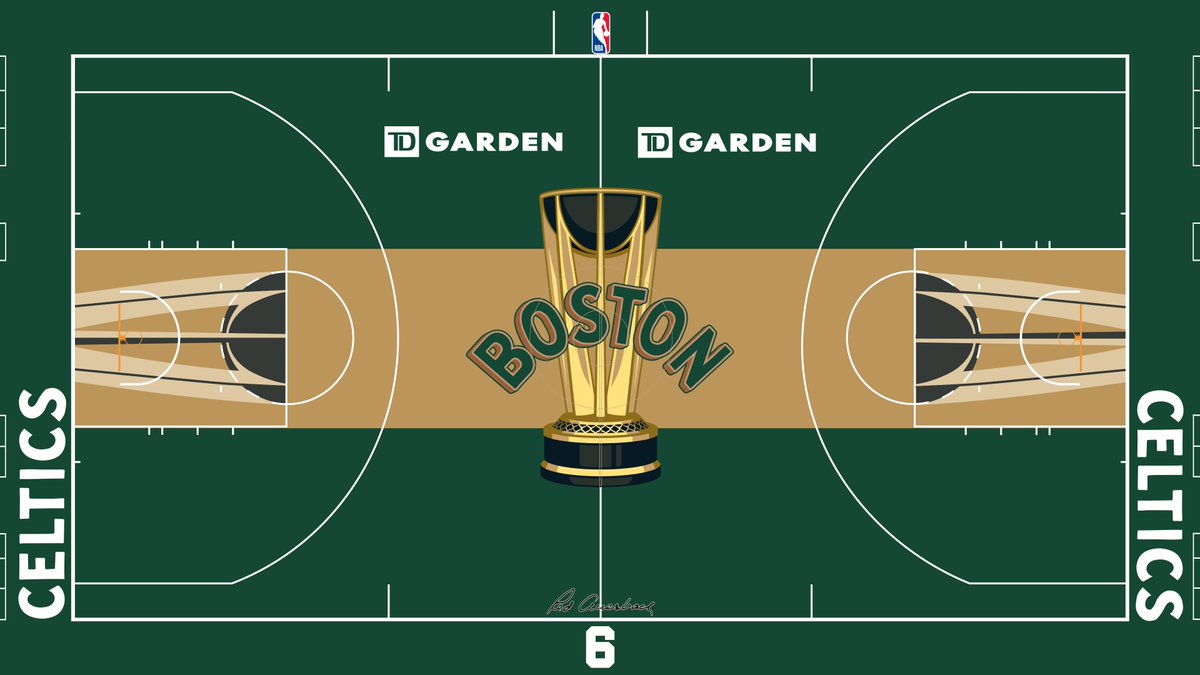 NBA's tweet photo. The @celtics all-new court for the NBA In-Season Tournament https://t.co/X4YRAT4Rf5