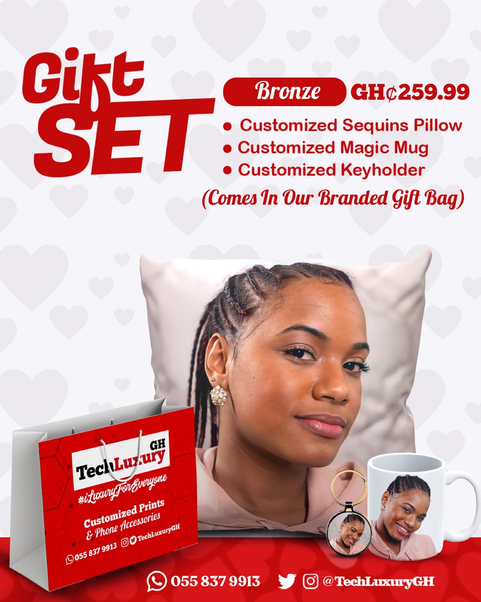 TechLuxuryGH's tweet image. Swipe &amp;gt;&amp;gt;&amp;gt;
Gift sets for everyone.
#CustomizedByTechLuxuryGH