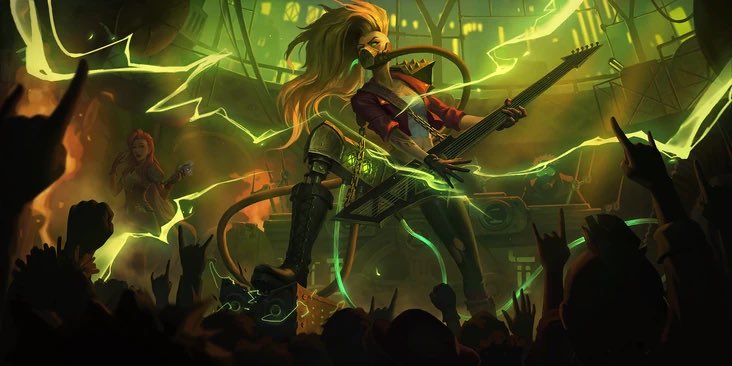 NAAAYIL's tweet photo. small reminder that instead of Seraphine we could‘ve gotten Scratch, who actually looks like she plays an interesting and important part in the lore

not mentioning the 1000x better design https://t.co/QHYDCLsJFz
