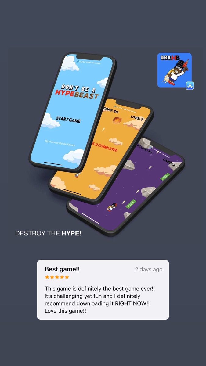 DBAHB_App's tweet photo. We appreciate everyone that’s enjoying our mobile game, and giving us positive feedback! 🙏🏾🎮

Download for free today:
https://t.co/nJAqEWrFNH

#gamedev #indiegamedev #unity3d #indiegames #solodev #gamedesign #indiegamedeveloper #indiedevhour https://t.co/sQLxXeV606