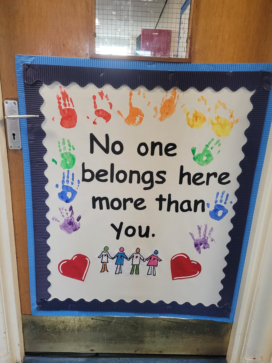 We decorated our door today to increase a sense of belonging and relational wealth #beloning #welcone