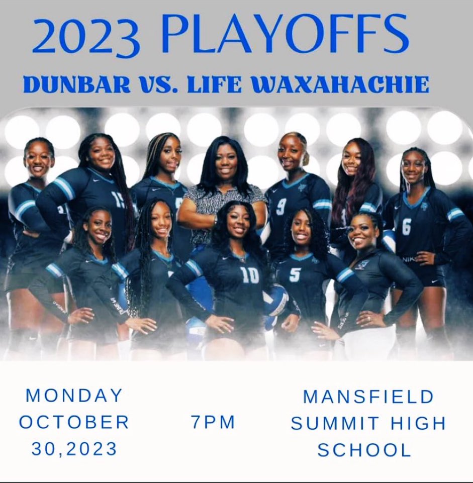 ‼️🏐Playoff Game Tonight🏐‼️
Purchase 🎟️ here!
 protect-usb.mimecast.com/s/3YpGCLAVNPt0…
@TheRodHarris @DWhite810 @Coach_DOliver @DunbarVball @PLDLadyWildcats @dunbar_track @Dunbar_Softball @Dunbarfootball1 @FWISDAthletics @dfwvarsity #txhsvb