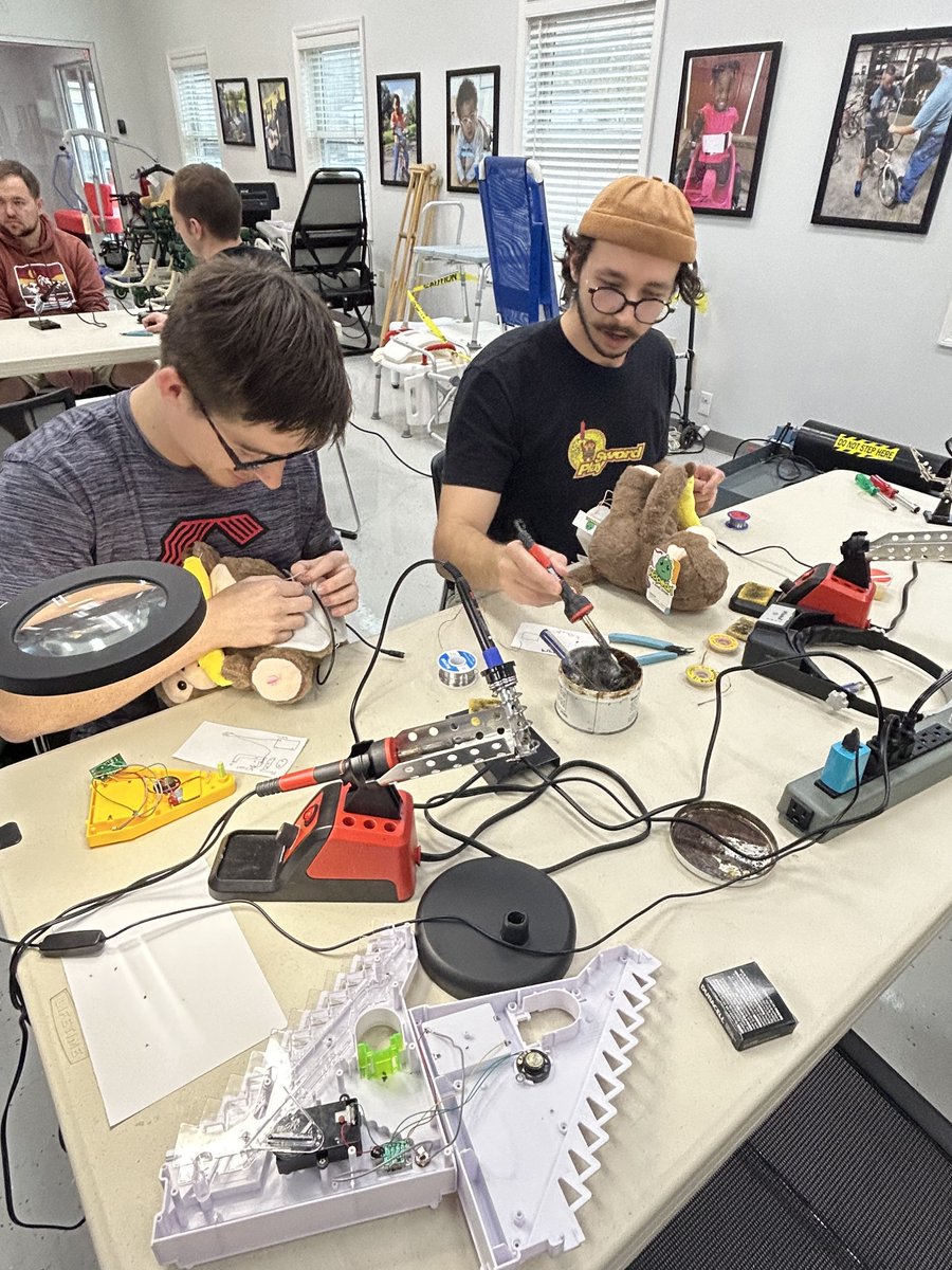 Over the weekend, we dedicated our time to the May We Help Toy Conversion Workshop. We spend the day modifying toys to make them more accessible to children with disabilities. It was a fun experience and we loved putting our brains to work to create these inclusive toys! 🧸