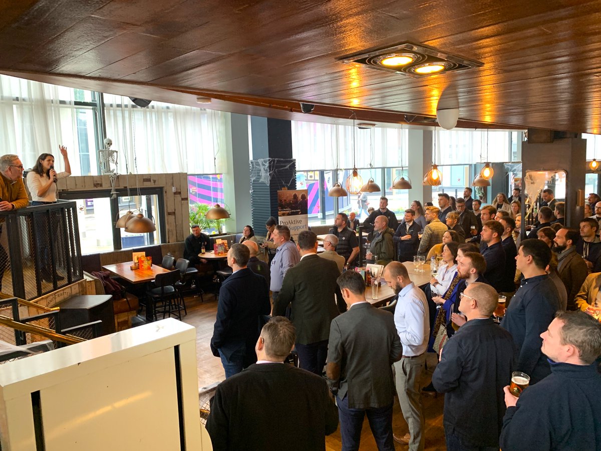 Another great turnout again this month, despite it being half term 👏
A big thanks to <a href="/ProAktive/">Richard</a> for sponsoring the event, and to everyone that came along 🤝
#networking #sheffield #property #construction #lastfridayclub