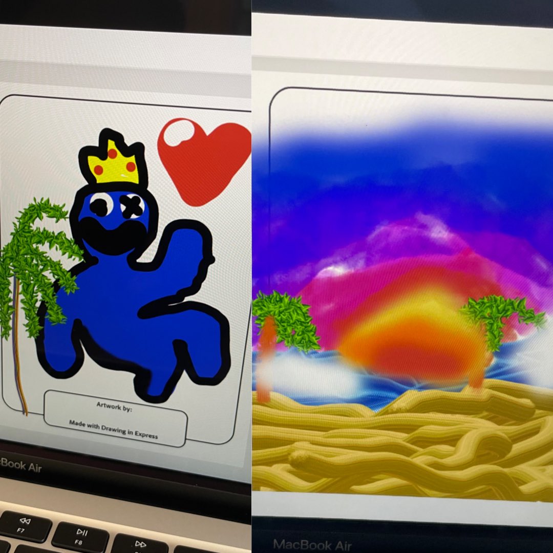 Techteachernyc's tweet photo. Students rocked their first-ever  #AdobeExpress drawings during a live streamed session with Adobe. Check out some of their work for the October Creative Challenge! It was also their first time using a trackpad to draw!👏 🎨 #AdobeCreativeEdu #Creativity4All https://t.co/e4PbpfNh43