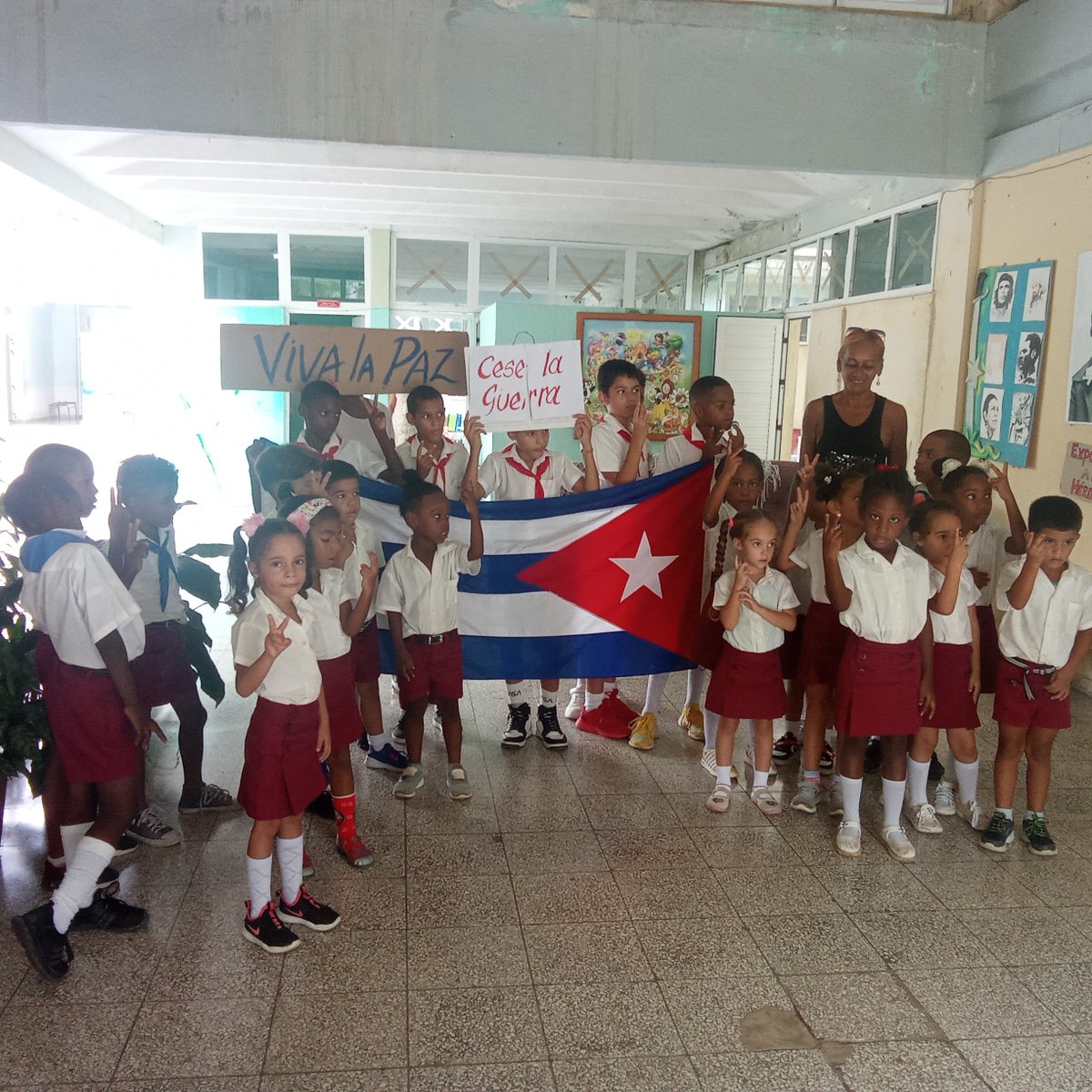 CiPlumas's tweet photo. La posición de #Cuba es clara en defensa de la paz y a favor del derecho a existir de los palestinos. #FreePalestine
#CubaPorLaPaz
#dpestgo
@Tanialimonta https://t.co/rs6MgBUSQ7
