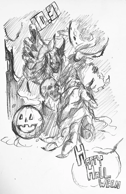 ハロウィン落書き   #ハロウィン2023