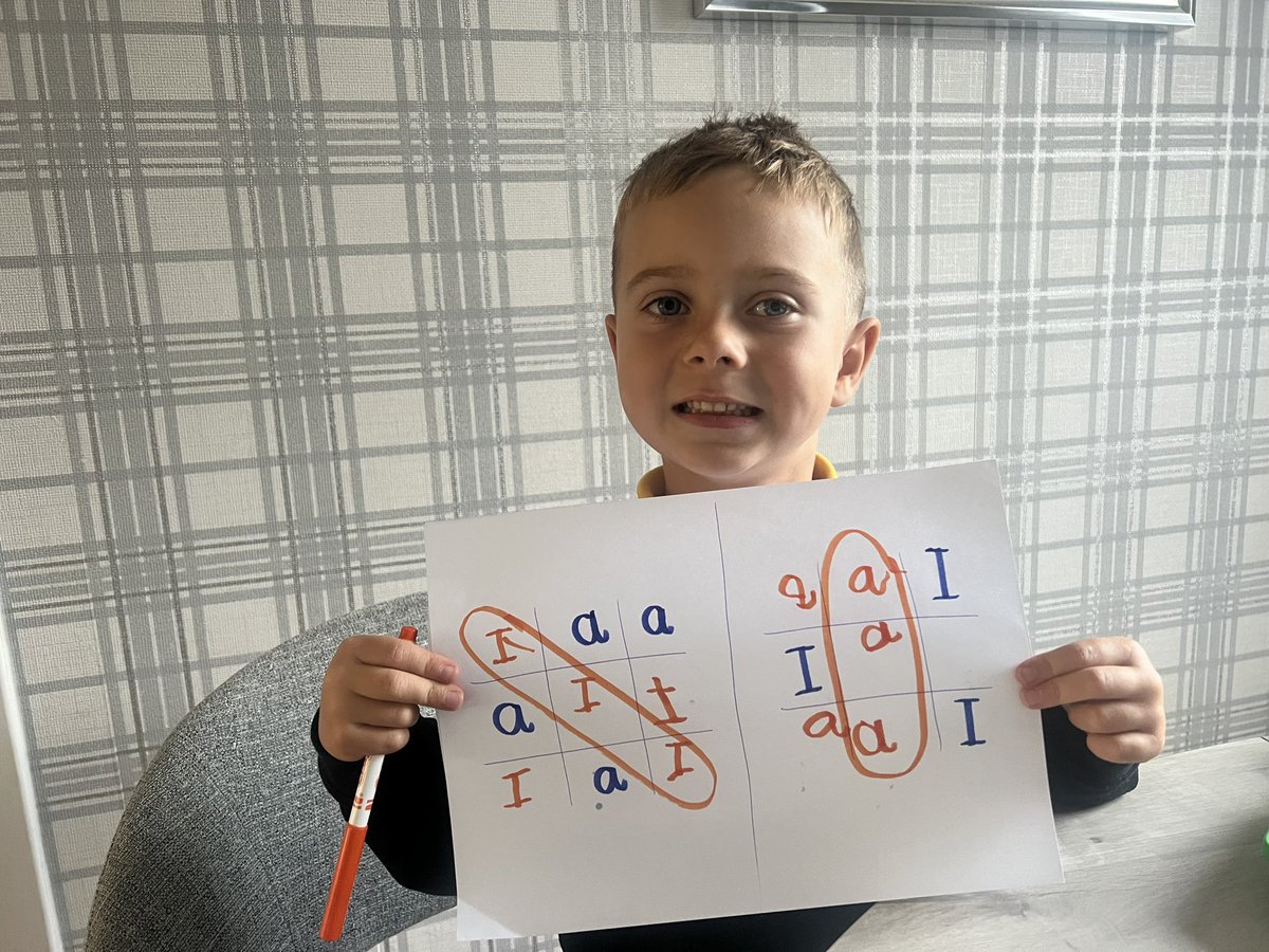 CouserAmy's tweet photo. J has played a game with his common words today and has practiced with rainbow writing and different size letters 🥰 https://t.co/sknuHc3d4x