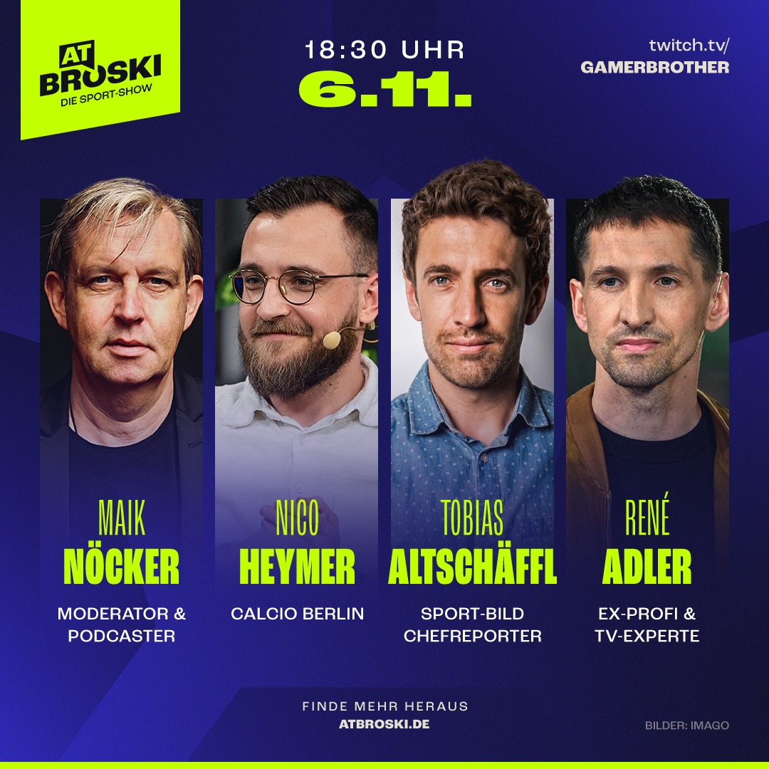 Wir freuen uns auf Maik Nöcker, Nico Heymer, Tobias Altschäffl und René Adler als Gäste in unserer Show am 6. November in Köln! 👋

Sichert euch jetzt die letzten Tickets ⬇️
fp-2.de/TicketsNovember