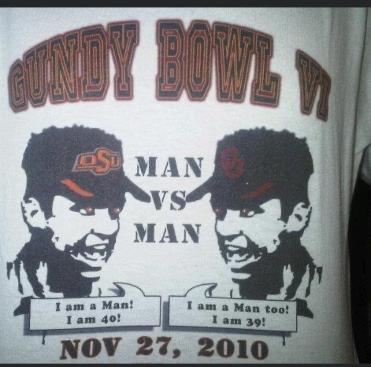 YO PONY MY GUNDY BOWL SHIRT WHEN MY BRO WAS AT OU GUNDY BRO COACHED AT OU Ha ha <a href="/agehring91/">Allie Gehring</a> <a href="/ChildersRadio/">Chris Childers</a> #iJustCRUSHED <a href="/OU_Football/">Oklahoma Football</a> <a href="/CowboyFB/">OSU Cowboy Football</a>