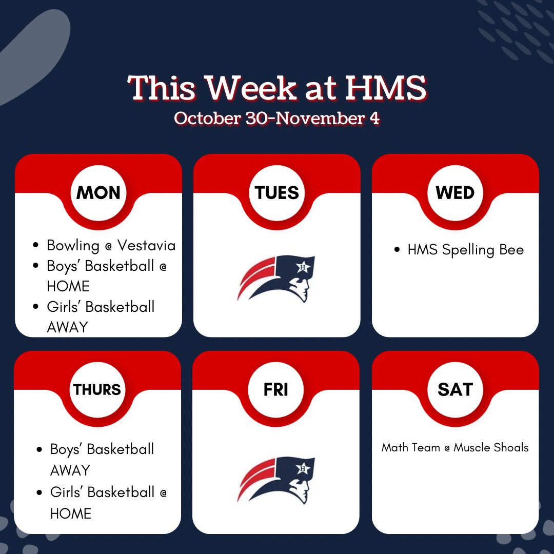 This week at HMS…