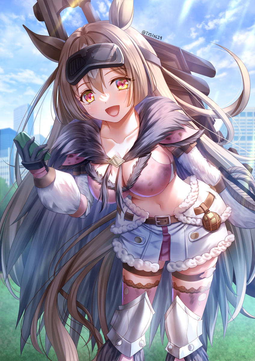 ウマ娘「もしかして、さっき一緒に来てくれた人でしょうか・・・?#ハロウィン #Happy」|トシのイラスト