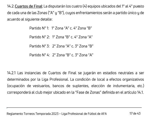 Sebasrur's tweet photo. Para todos los que preguntan por que #River juega su ultimo partido en el Monumental este viernes.
Todos los partidos de los play off de la Copa de la Liga van en cancha neutral, incluso los cuartos.
Y con Instituto, ira seguramente en Santiago del Estero. https://t.co/S5EmOiACiu
