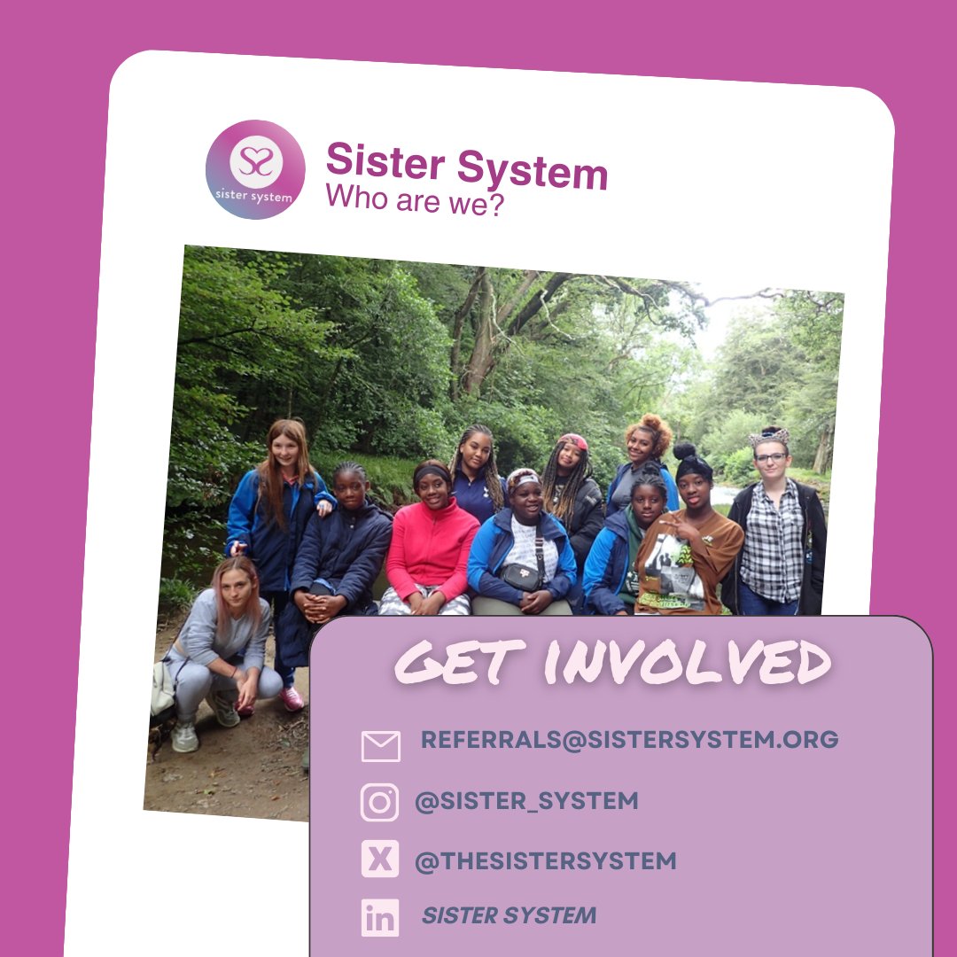 TheSisterSystem's tweet photo. 🌷 Who Is Sister System? 🌷
Sister System uplifts and inspires girls & young women (Ages 13-24) who have been affected by the care system
#EducationalEmpowerment #SisterSystem #WomenInEducation #CareerSuccess #LinkedInConnect #EmpowerYourJourney 🌷 https://t.co/JP8yI70xtj