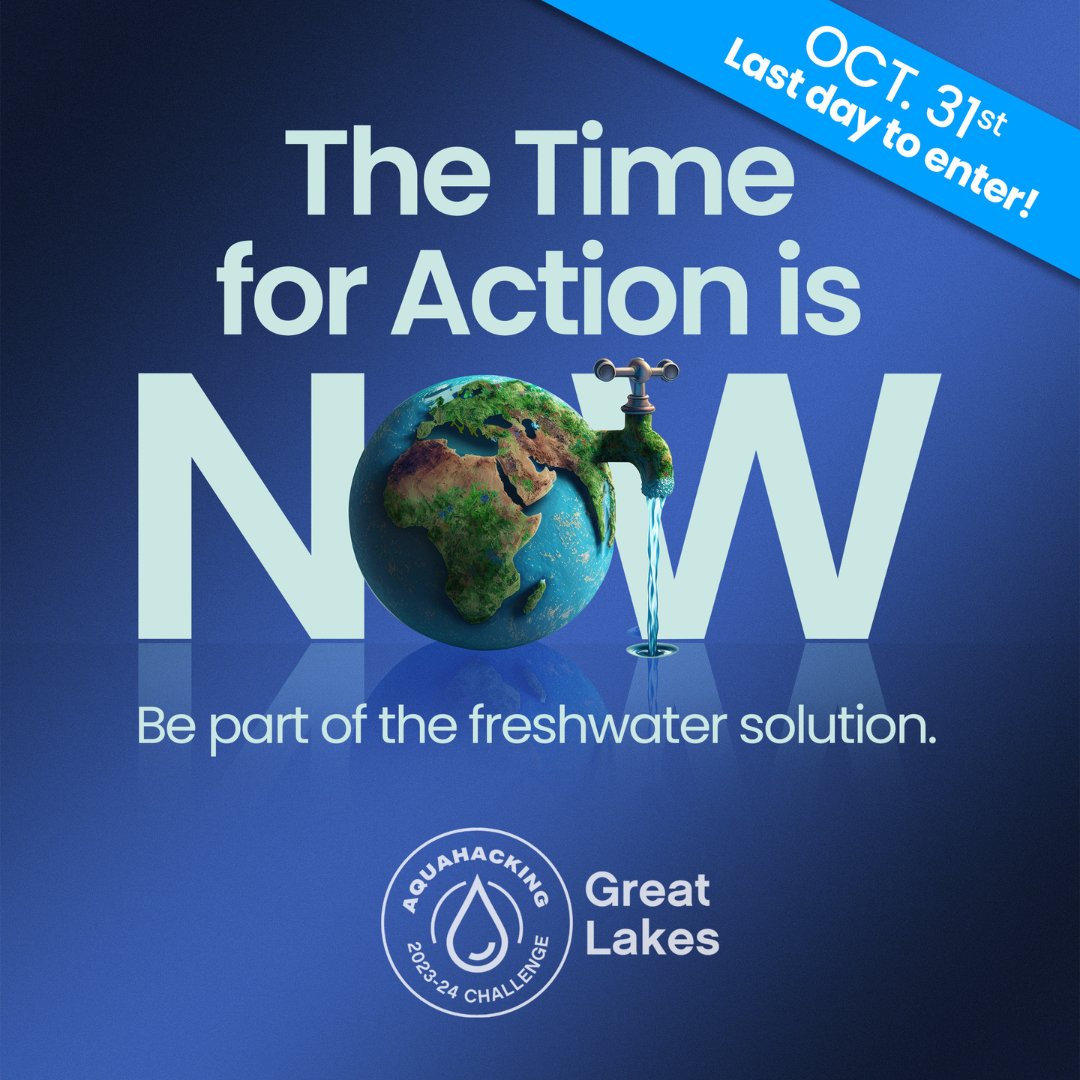 ⏰ LAST CHANCE: Registration closes TOMORROW, October 31st.
With the AquaHacking Challenge, you'll find the backing you need to take that leap in  #cleantech entrepreneurship!
Secure your spot now: bit.ly/3OVQU74
Co-host: <a href="/nmc_tc/">NMC</a> 
<a href="/DeGaspeBeaubien/">De Gaspé Beaubien</a> <a href="/ovivo/">OVIVO</a> <a href="/RBC/">RBC</a> <a href="/IBMCanada/">IBM Canada</a>