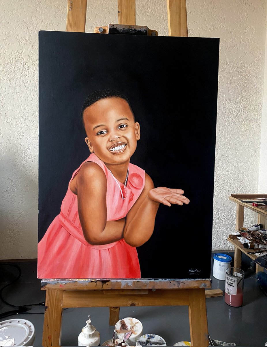 new painting done🎨🖌(oil painting on canvas) for more details DM 0780463326  .wedding gift,
birthday,any surprise.... 
size :100cm/70cm