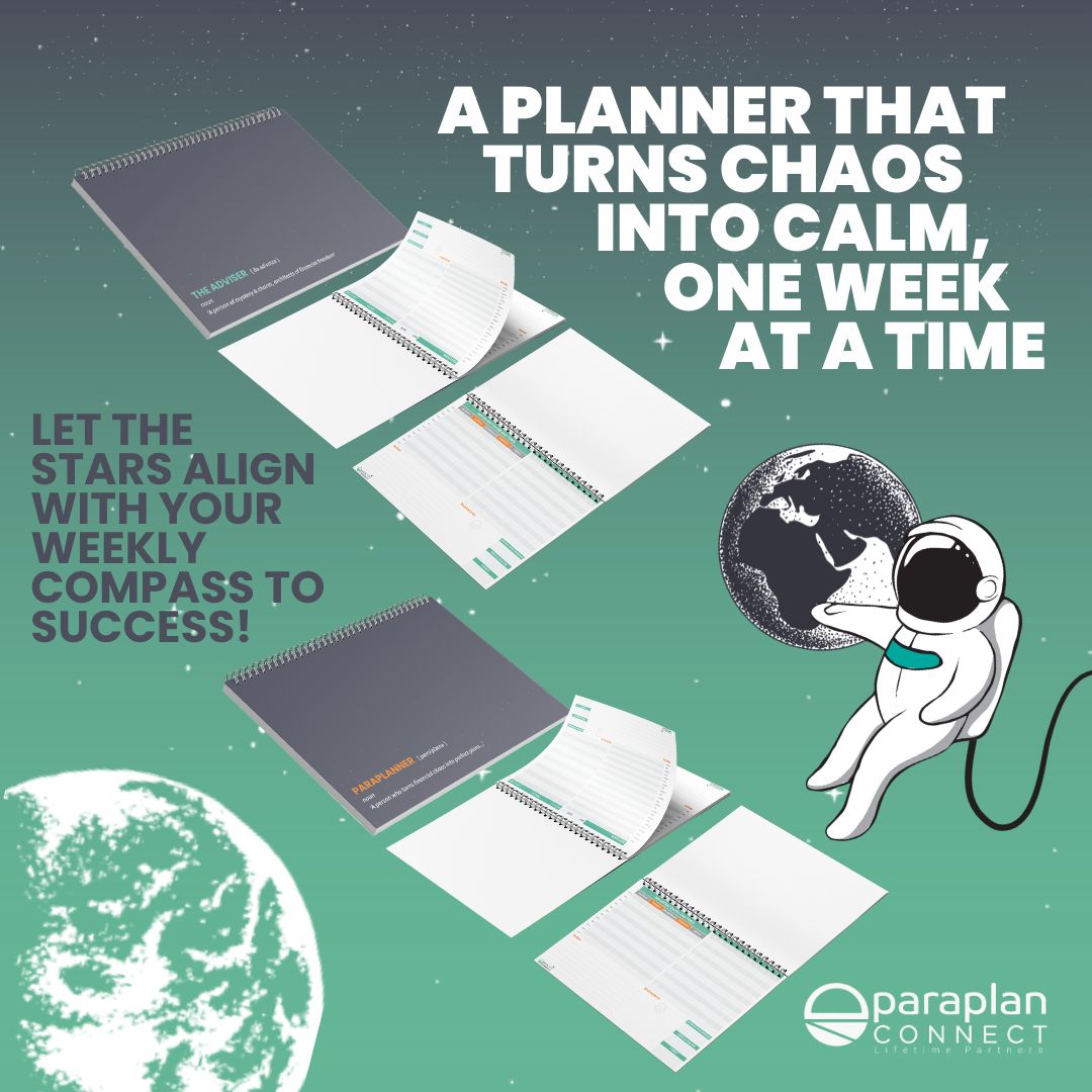Yokeglobal's tweet image. Transform the chaos into organised bliss with our A4 Planner for Paraplanners &amp;amp; Advisers. Structured to streamline your week, this planner promises to bring a smile to your face. Click the link to get yours now!

#eParaplanConnect #StayOrganised #WorkWeekBliss