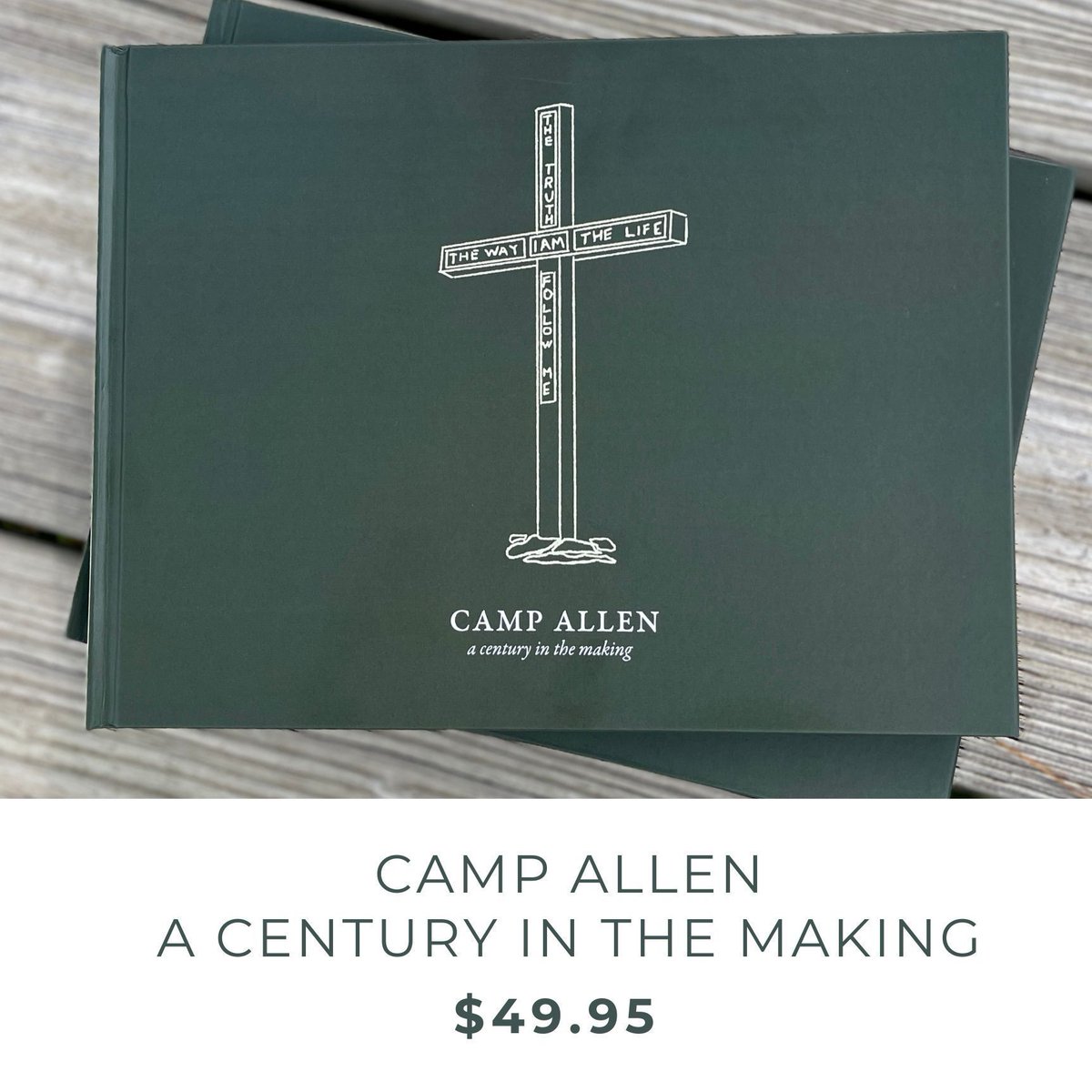 Big News: WE WROTE A BOOK! This beautiful 9x12" hardcover book unfolds the enchanting 100-year journey of Camp Allen across 145 vibrant pages. The first run will sell out quick so get yours today! buff.ly/49fQBw3
