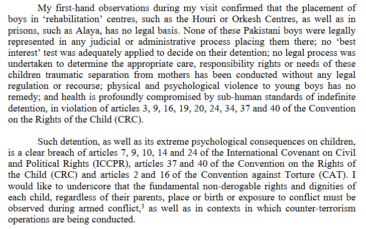 FamillesDes's tweet photo. Dans 2 doc au autorités des USA &amp; Pakistan, la Rapporteure ONU @NiAolainF réaffirme que l'internement des garçons étrangers dans les centres de "réhabilitation" #Houri #Orkesh (Nord-Est de la Syrie) est contraire au droit int. et constitue une violation des droits des enfants. https://t.co/0vdDkSPXLZ