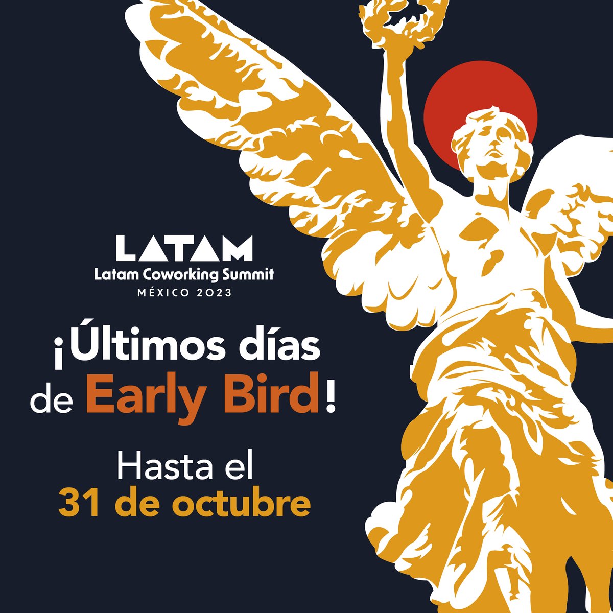 ⚠️ ¡Última llamada para adquirir entradas a Latam Coworking Summit 2023 en Ciudad de México a precio preferencial de preventa! ⏰

Más información y reservaciones en bit.ly/latamcoworking… y en nuestro sitio web oficial latamsummit.co 👈🏼

#LCS23 #Coworking #FlexSpaces