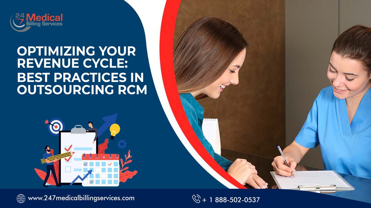 Optimizing Your Revenue Cycle: Best Practices In Outsourcing RCM 
Streamline your revenue cycle management by implementing best practices in outsourcing RCM, and boost your revenue generation. 
bit.ly/471TrTA 
#RCMOutsourcing #RevenueCycle