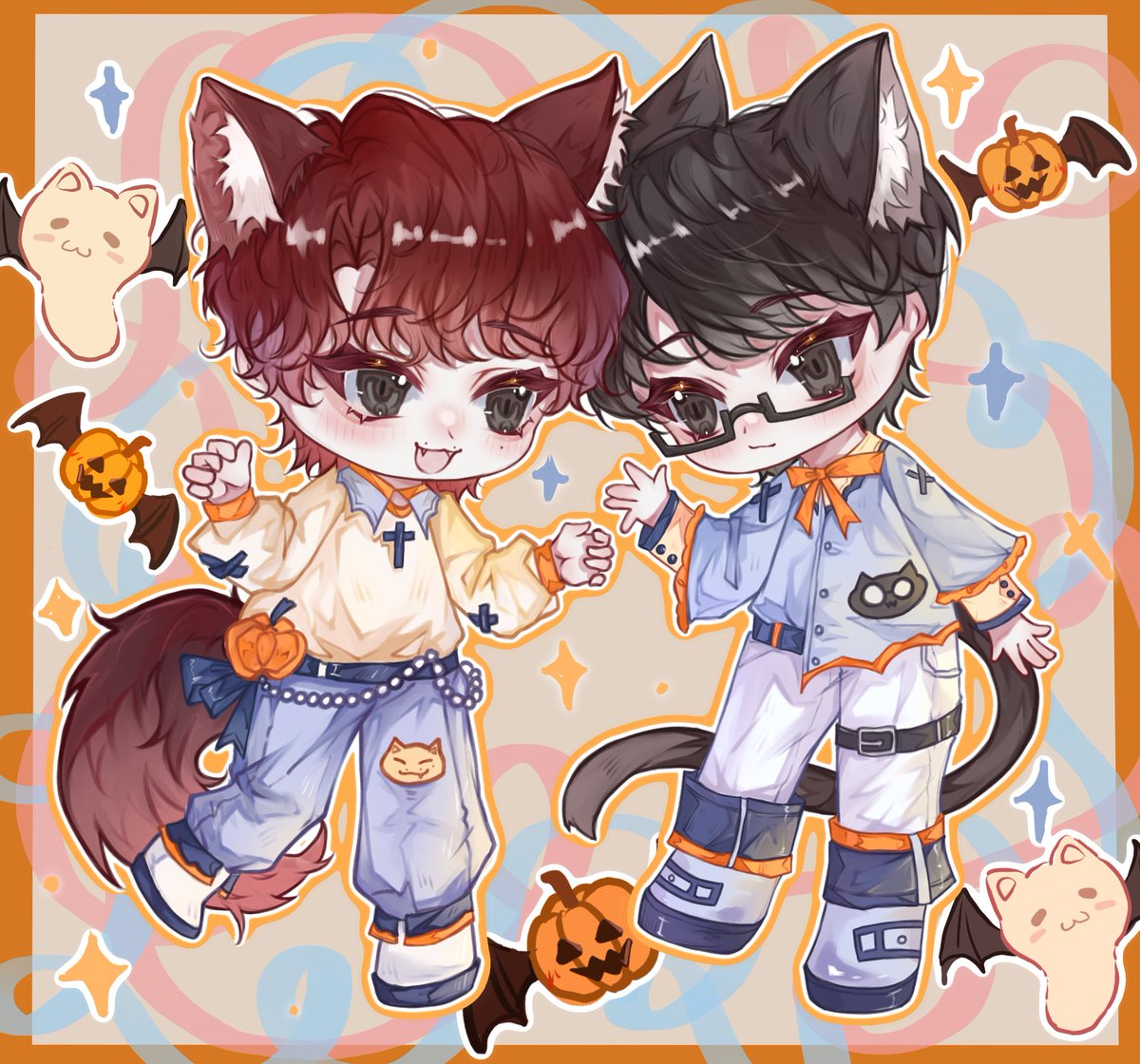 ilsdelsu1's tweet photo. 万圣来临！
猫猫出动！
要开始捣蛋了哦🍬👻
#wonhui
#ウォヌジュン
#원휘 https://t.co/g9ZZ7qsnSD