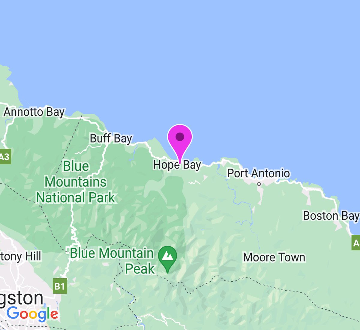 A 5.70 magnitude earthquake has occurred near Hope Bay, Portland Parish, Jamaica at 15:57! #EARTHQUAKE #JAMAICA earthquak.es/ems_202310_157…